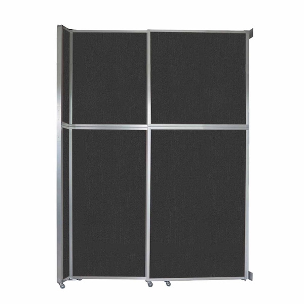 Operable Wall Sliding Room Divider 6'10" x 10'3/4" Black Fabric